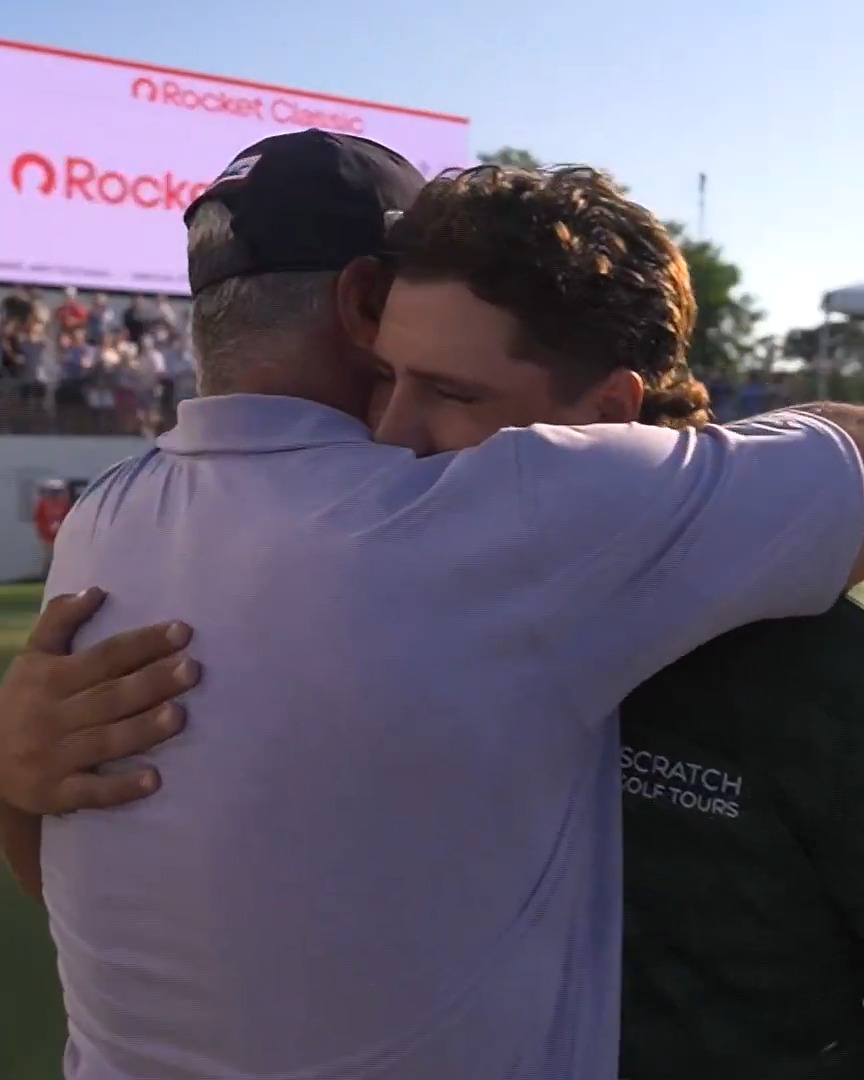 FOR THE WIN! Aldrich Potgieter gets it done on the FIFTH playoff hole Rocket Classic.