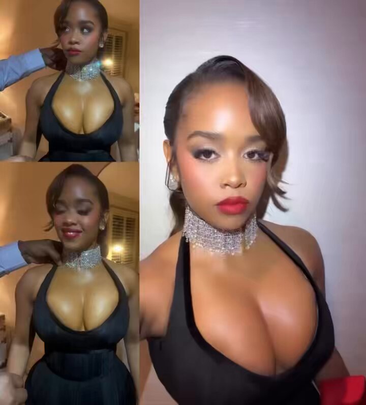 American singer H.E.R. was spotted preparing for a special event. 👀✨
