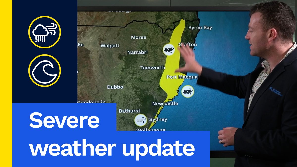 Severe Weather Update: Damaging winds, powerful surf, rain and flooding for NSW this week Video current: 11:30 am AEST 30 June 2025. For the latest forecasts and warnings, go to or the BOM Weather app.