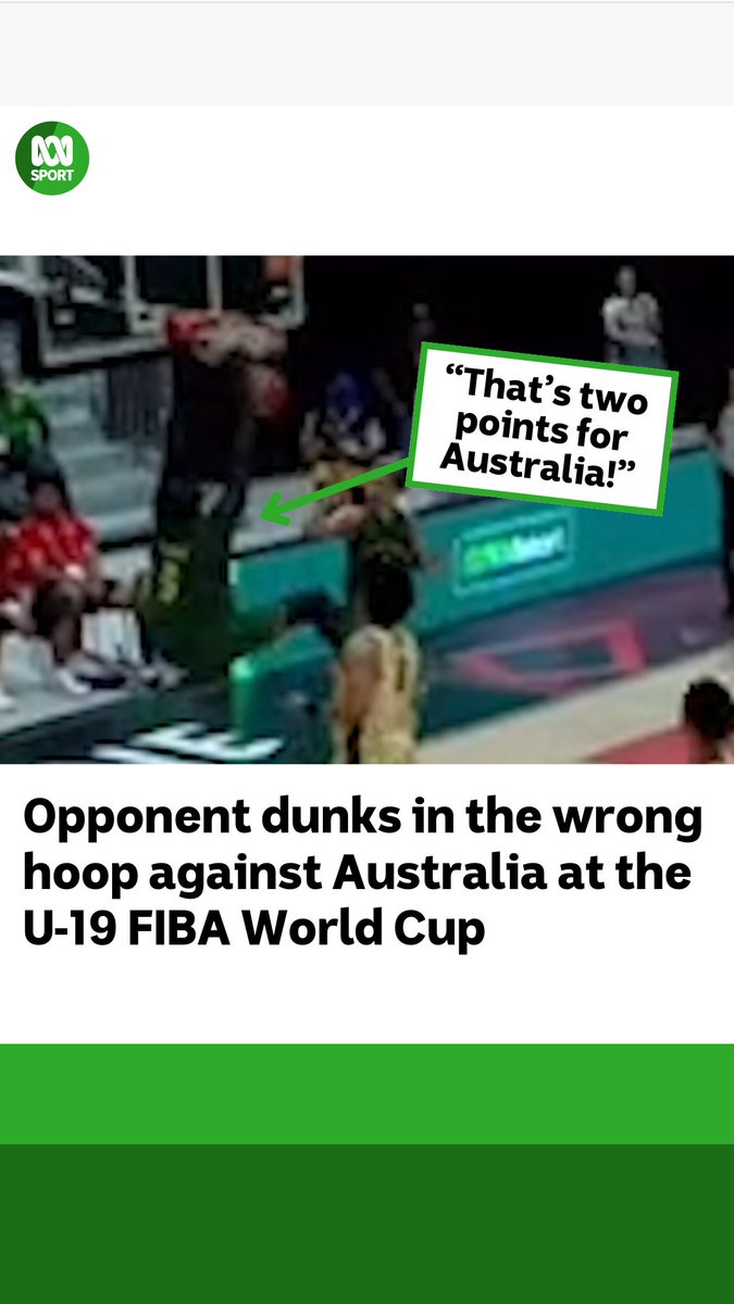 The Aussie lads had a 101-96 double-OT win over Cameroon at the FIBA U-19 basketball world cup overnight... two of those crunch-time points were scored by the other team. 📹 - FIBA Keep up with all the latest sport news on the ABC listen app: