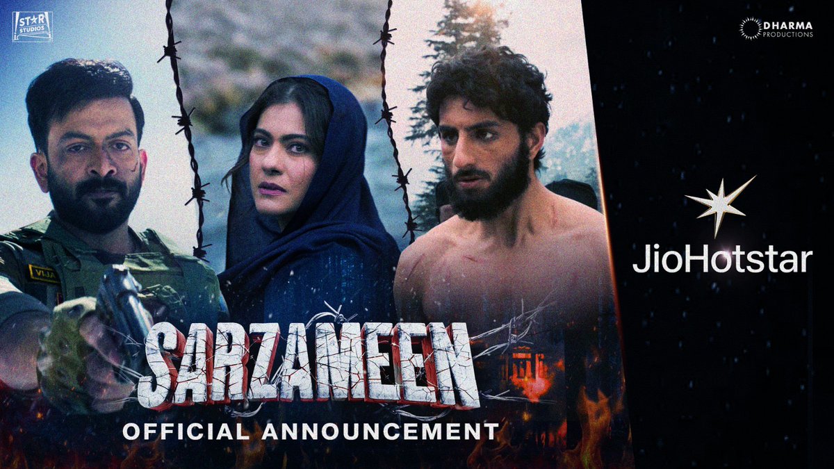 Sarzameen ki salamati se badhkar kuch nahi 🇮🇳 #Sarzameen, releasing July 25, only on @jiohotstar! #SarzameenOnJioHotstar