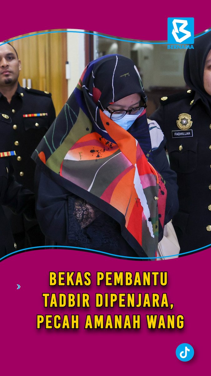Bekas pembantu tadbir dipenjara, pecah amanah wang khairat kematian peneroka Felda #BernamaNews #BernamaVideo