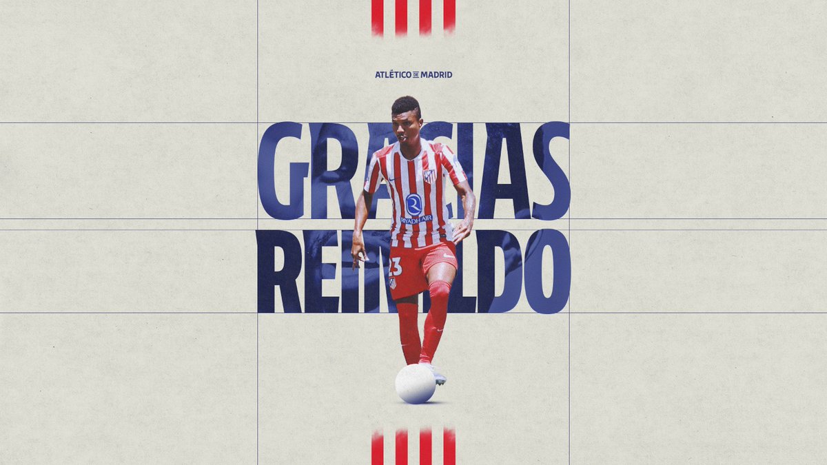 👑 Muchas gracias, Reinildo, por tu pundonor y entrega a lo largo de tu etapa como atlético. ¡Que tengas mucho éxito en tus siguientes retos!