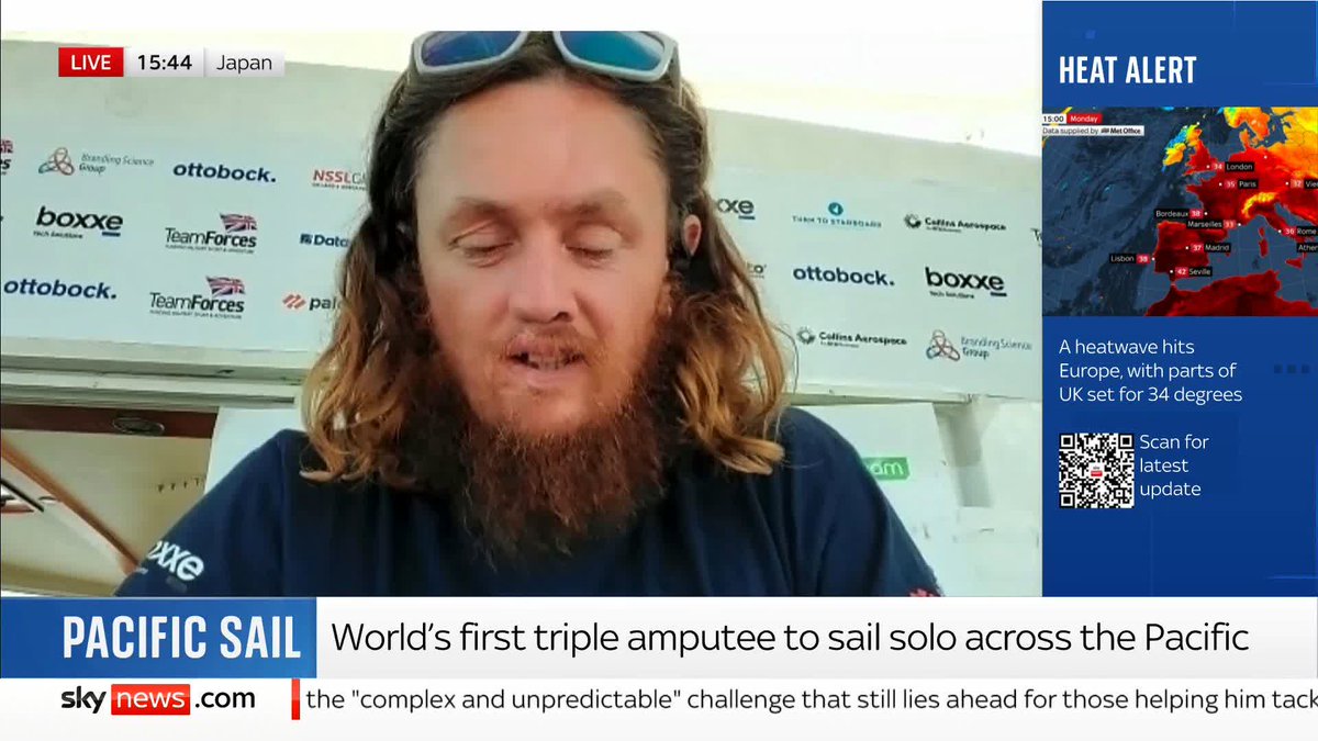 'Sailing in an ocean is never plain sailing' Craig Wood became the first triple amputee to sail across the Pacific. He talks about the challenges he faces during this feat, including breaking his prosthetic hand. 📺 Sky 501, Virgin 602, Freeview 233