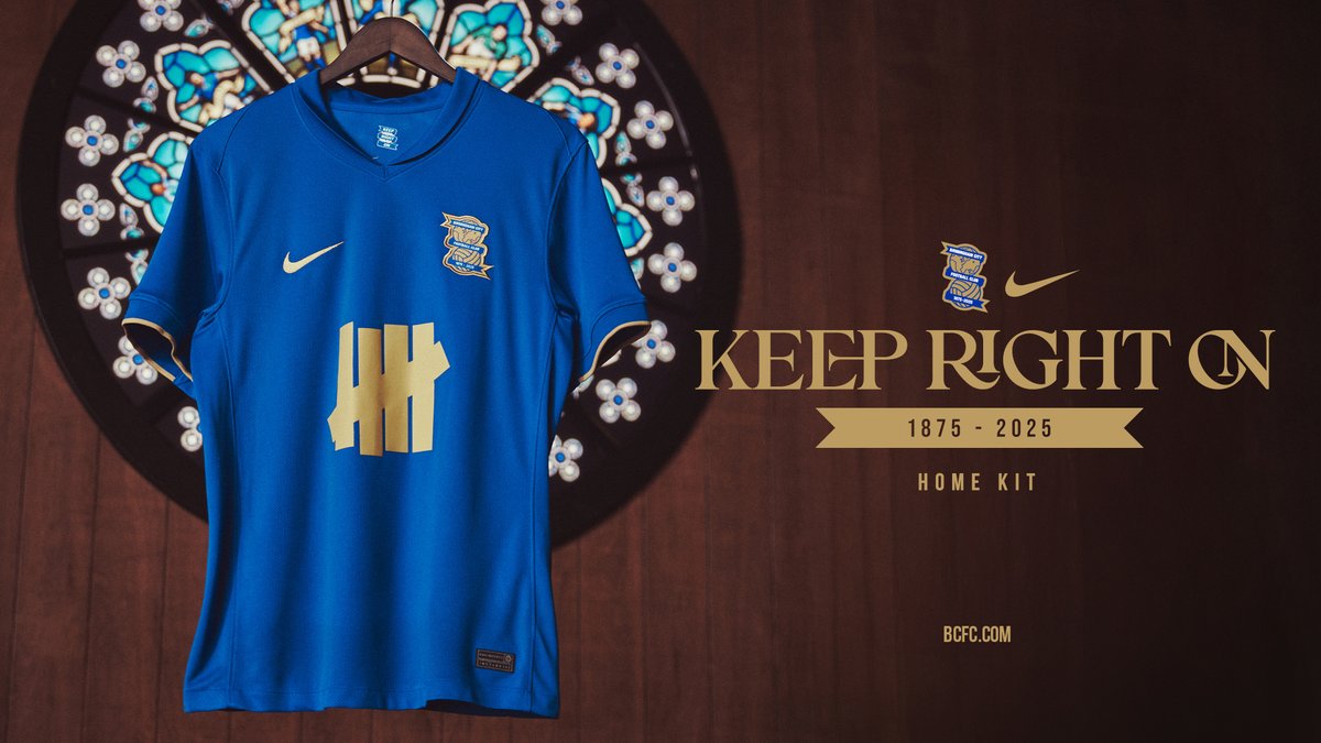 Introducing our 2025/26 home kit. 🔵 A bold fusion of heritage, transformation and future ambition to honour a landmark season, recognising 150 years of Birmingham City.