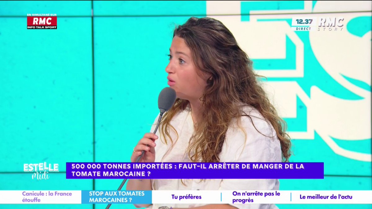 🍅 Faut-il arrêter de manger de la tomate marocaine ? 🎙️ Elise Goldfarb : "On ne favorise même pas l'économie marocaine quand on achète des tomates marocaines car ce sont les géants de la distribution française qui construisent au Maroc ! C'est limite colonial !" #EstelleMidi