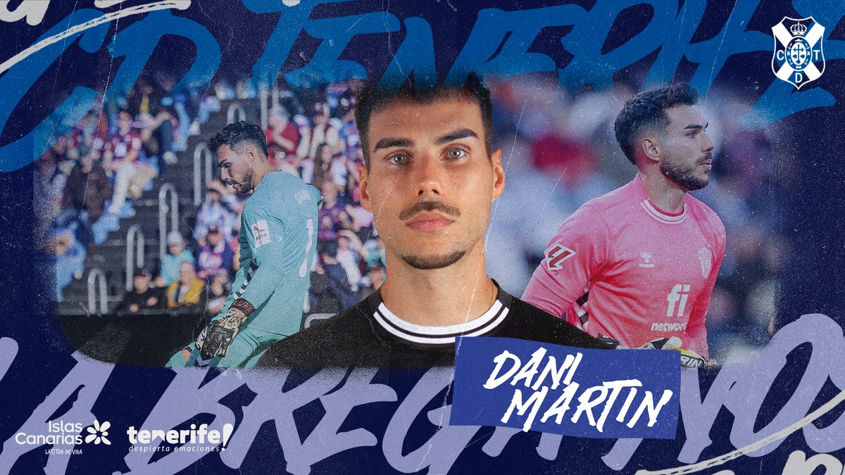 🧤 #DaniMartín, nuevo portero del #CDTenerife #BienvenidoDaniMartín #DaniMartínBlanquiazul
