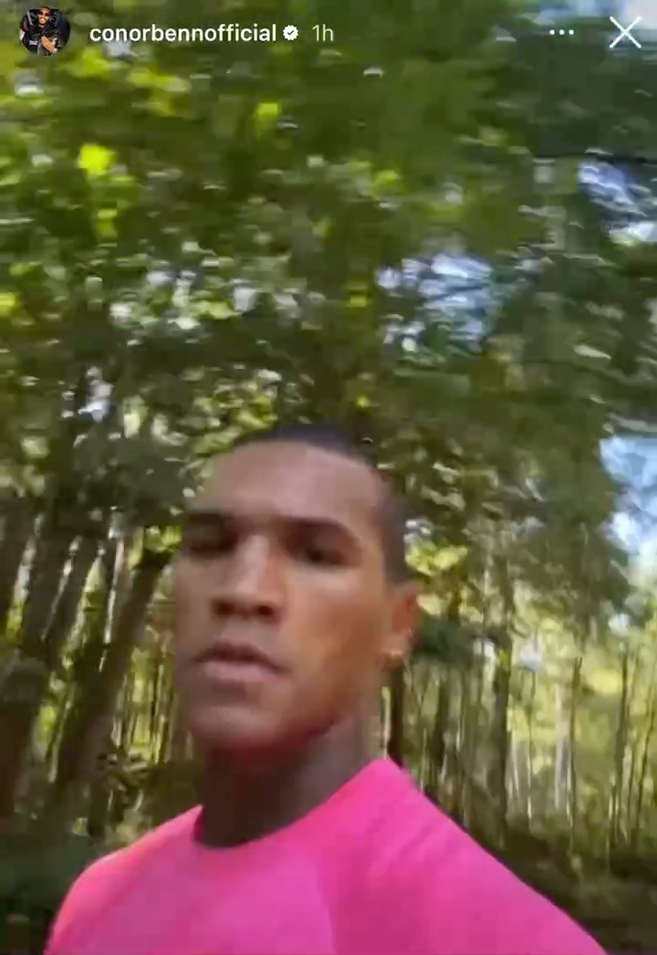 Conor Benn hitting the road first thing this morning after the announcement of his rematch with Chris Eubank Jr on Sept 20th 🏃♂️