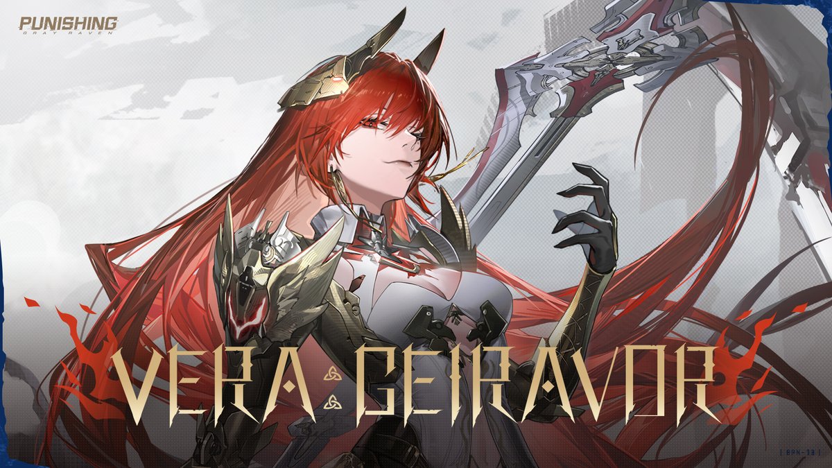 [Character Showcase | Vera: Geiravor] —The Valkyrie extends her hand, passing living flame to mortal flesh. Behold the new frame: [Vera: Geiravor]! #punishinggrayraven #PGR