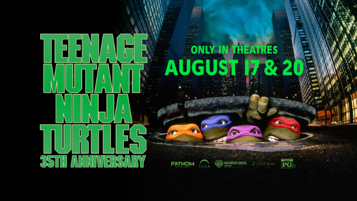 The boys are back! Celebrate 35 years of #TeenageMutantNinjaTurtles by catching it in theaters August 17th and 20th, all thanks to Fathom Entertainment. Tickets on sale now 🎟️ 👉 #TMNT35