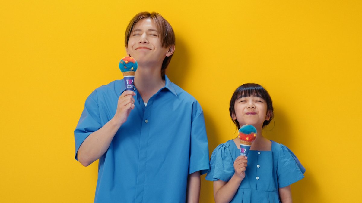 7月の新作フレーバー 「スーパーマリオ -フルーツサマーソルベ-」 CM動画解禁です👏 まさにマリオのカラー🔴🔵🟡 アップルとグレープ風味の本格ソルベに しゅわしゅわバブルキャンディー✨ その美味しさに伝えたいことが多すぎて 早口な #山田涼介 さんにご注目です😊 #サーティワン #新CM