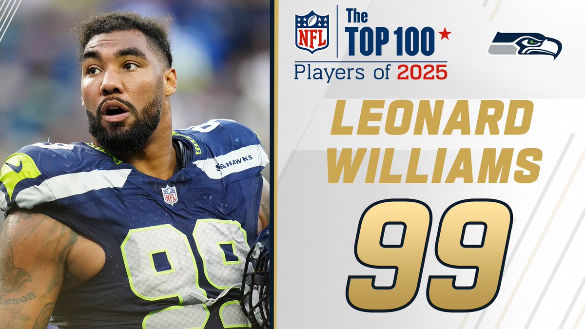 NFL Top 100 Players of 2025: Seattle Seahawks DL Leonard Williams lands at No. 99! #NFLTop100 NFL Films