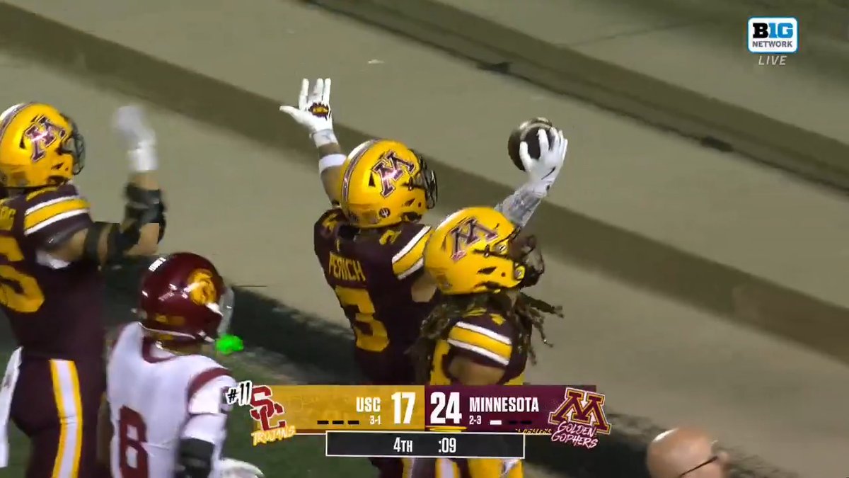 Reminder: Freshman Koi Perich led the Big Ten Conference in INTs last season 😲 Relive all 5️⃣ of the Minnesota Football star's picks 👇 #B1GFootball x Koi Perich
