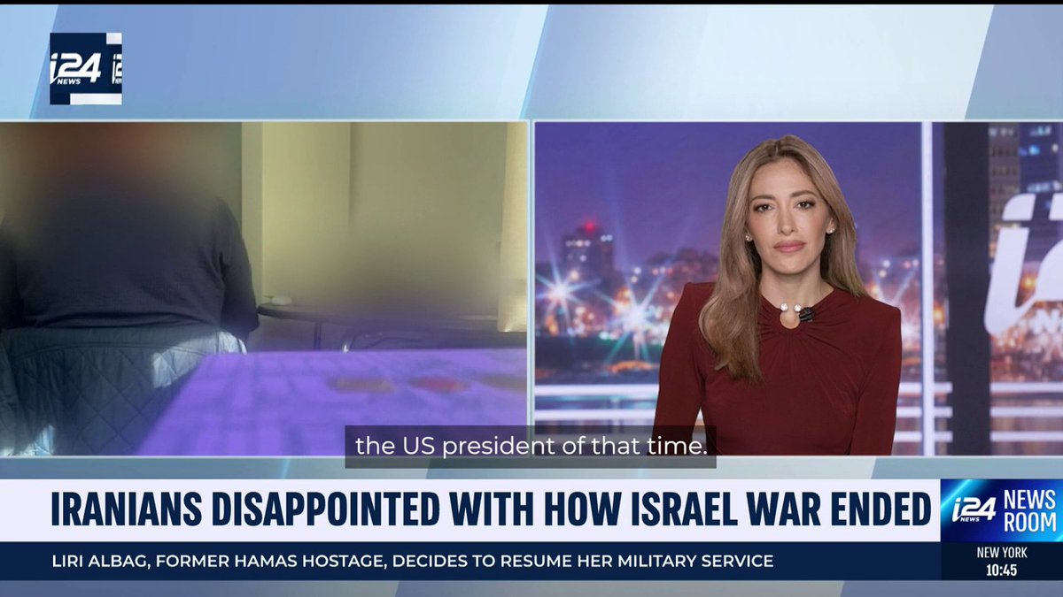Iranians are disappointed with Benjamin Netanyahu because of how the 12-day war ended with Iran 'He was opening a door, saying, "I am with you," and now, after 12 days, "goodbye,"' an Iranian tells @mirimichaeli