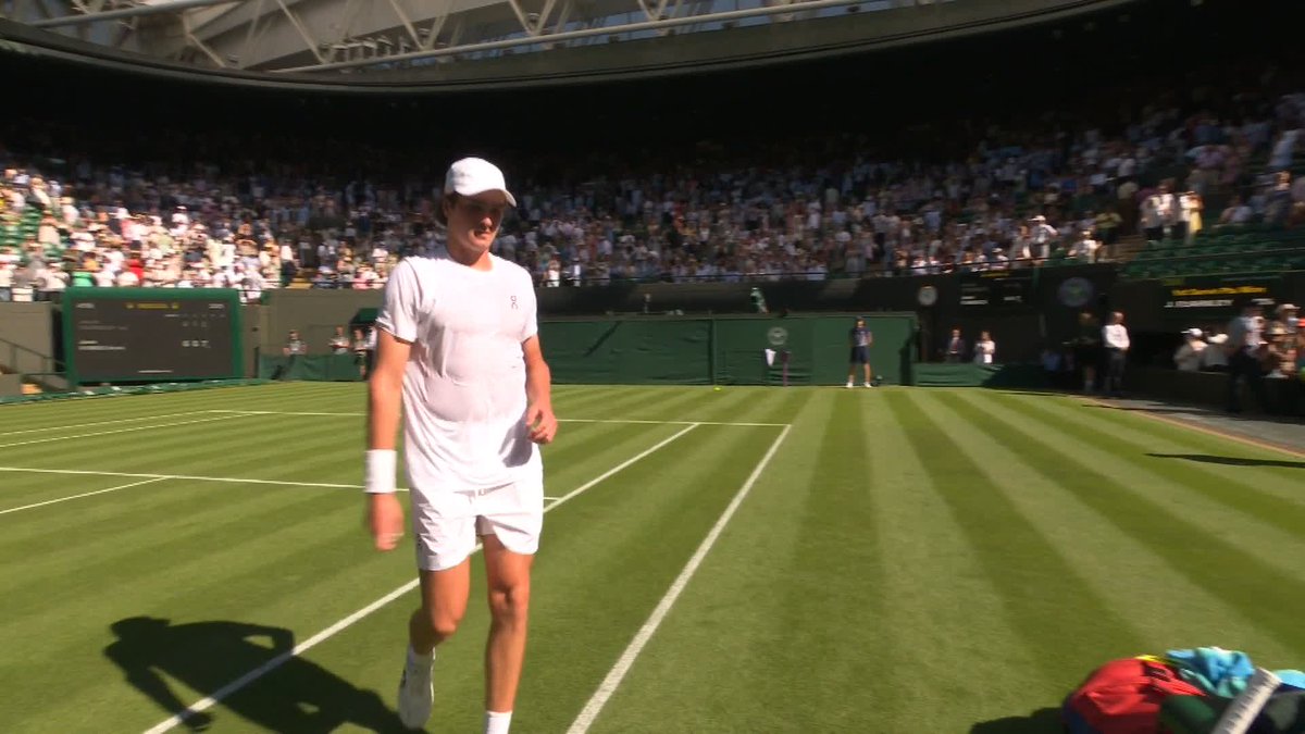 Fantastic Fonseca 🤩 Joao Fonseca defeats Jacob Fearnley 6-4, 6-1, 7-6 (5) to storm through to the second round 💪 #Wimbledon