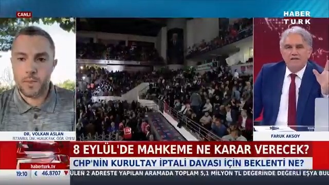 8 Eylül'de mahkeme ne karar verecek? CHP'nin kurultay iptali davası için beklenti ne? Dr. Volkan Aslan #AnaHaber'de anlattı.
