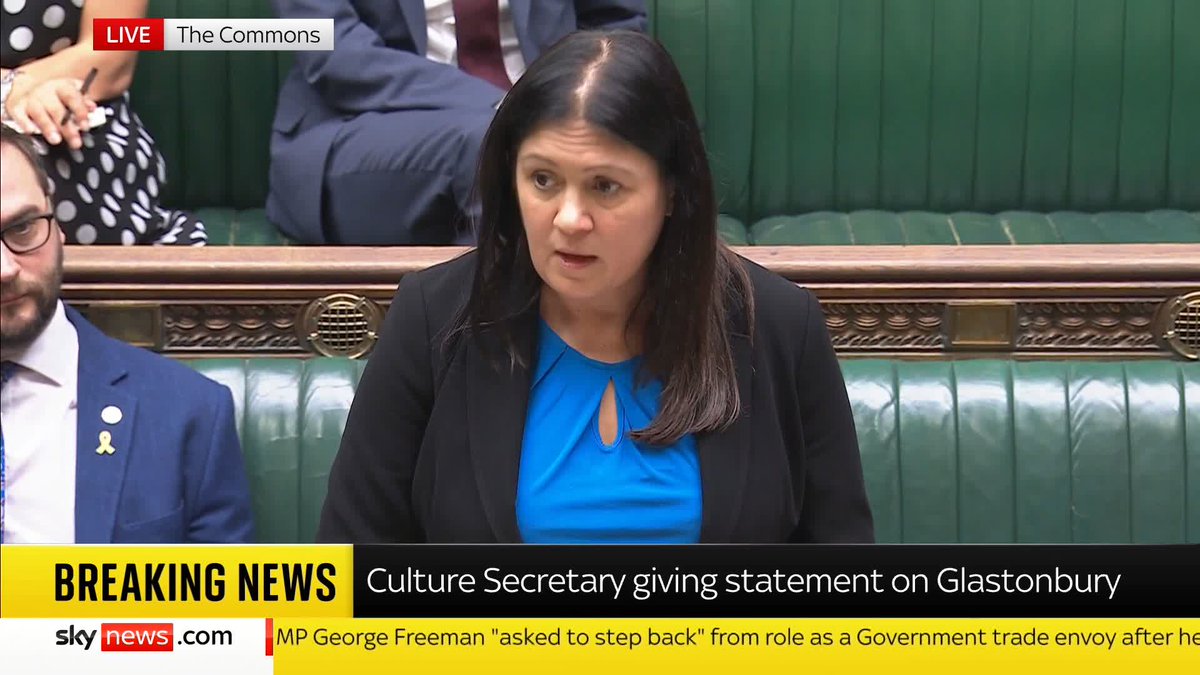 Culture Secretary Lisa Nandy says "key outstanding questions remain" over the BBC's broadcast of Bob Vylan's Glastonbury performance. She asks why the feed "wasn't immediately cut when the chants of 'death to the IDF' began". Live: 📺 Sky 501 & YouTube