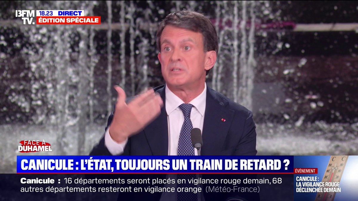 François Bayrou "est forcément écolo puisqu'il est chef du gouvernement", déclare Manuel Valls, ministre des Outre-mer