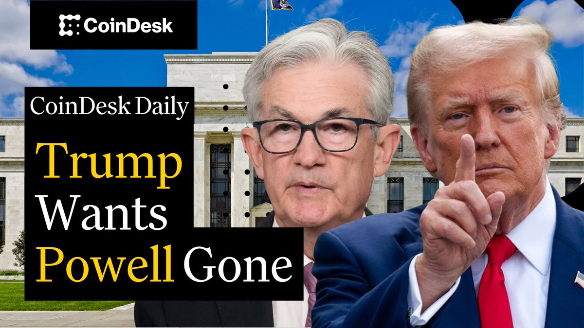 🗞️ Trump says he'd "love" if Fed Chair Jerome Powell resigns, pushing for 1% interest rates. 🗞️ Michael Saylor's MicroStrategy buys another 4,980 BTC, now holding over $64B. 🗞️ Spanish police bust major crypto fraud, arresting 5 suspects for laundering $540M. Jenn Sanasie hosts "CoinDesk Daily" 🔗👇 Thank you Ledn 🤝 for being a sponsor of the CoinDesk Media Network.