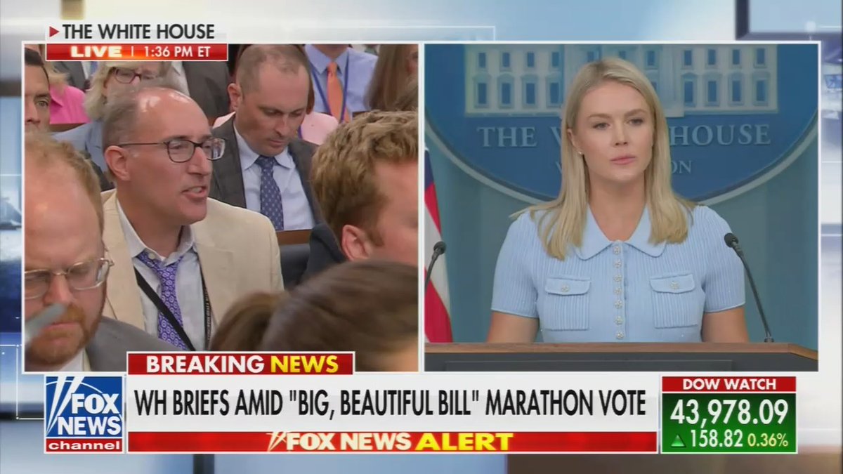 Q: You mentioned the dangerous wildlife at the 'Alligator Alcatraz' detention facility. Is that a design feature? Leavitt: Yes, I do think that's a deterrent for them to try to escape