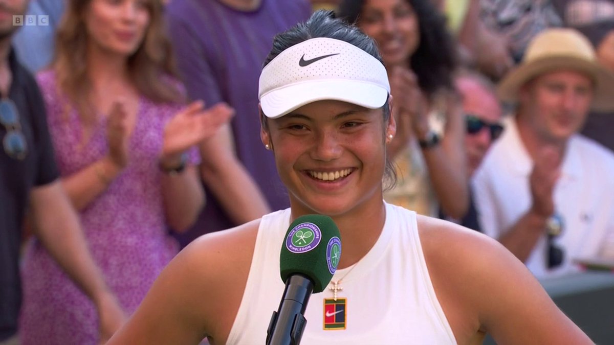 "It's my favourite tournament by far." ❤️ Emma Raducanu is delighted to be back at Wimbledon 🤝 #Wimbledon
