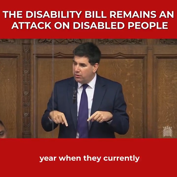 Even after the changes, over 400,000 disabled people will be denied PIP from next year, even though they would currently qualify. I’ll be voting against this Bill and I’m calling on the Government to withdraw these cuts.