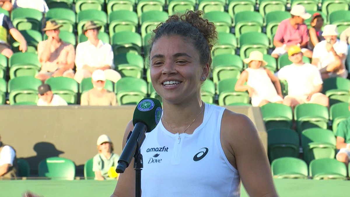 "I was like 'smile a little bit', because when I smile, I'm more relaxed" 🥹 It's safe to say Jasmine Paolini was nothing but delighted after her first round victory against Anastasija Sevastova 🫶 #Wimbledon