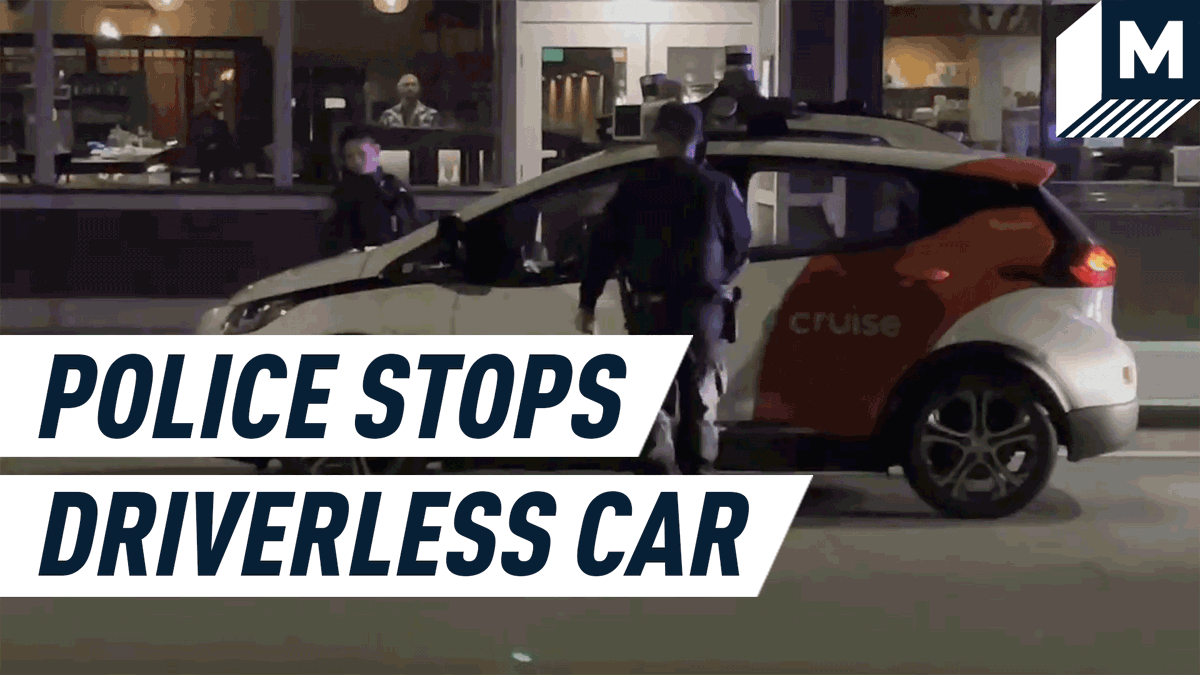 Confused cops pulled over a driverless car. It drove off.