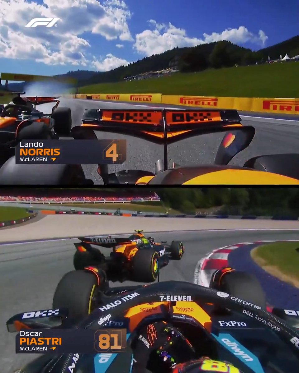 Just how close were McLaren from disaster in Austria? 🫣🤏 #F1 #AustrianGP