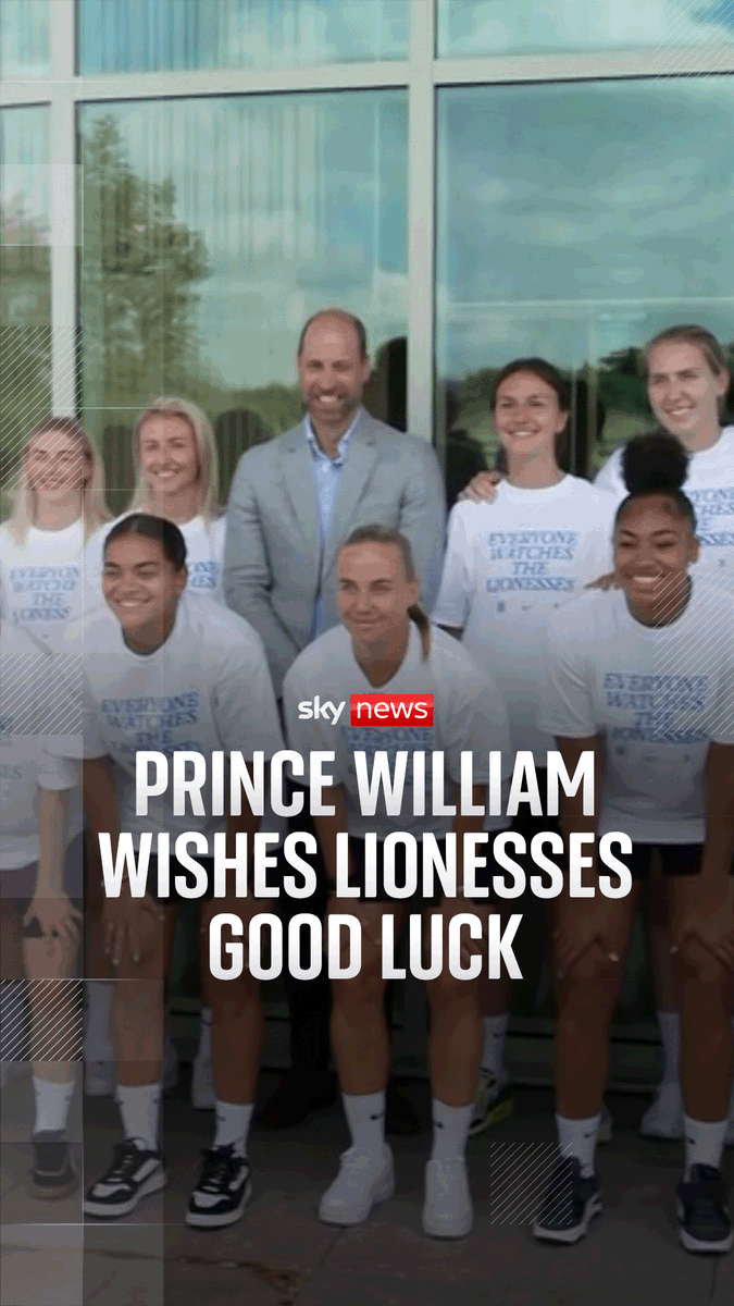 The Prince of Wales has wished England's Lionesses good luck ahead of Euro 2025