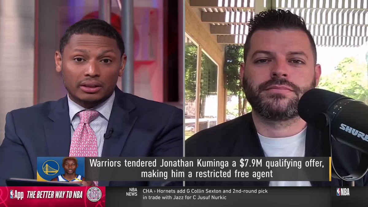 What's the current standing between Jonathan Kuminga and Golden State? Anthony Slater talks with Chris Miles about the young forward's outlook in this summer's market 🗣️