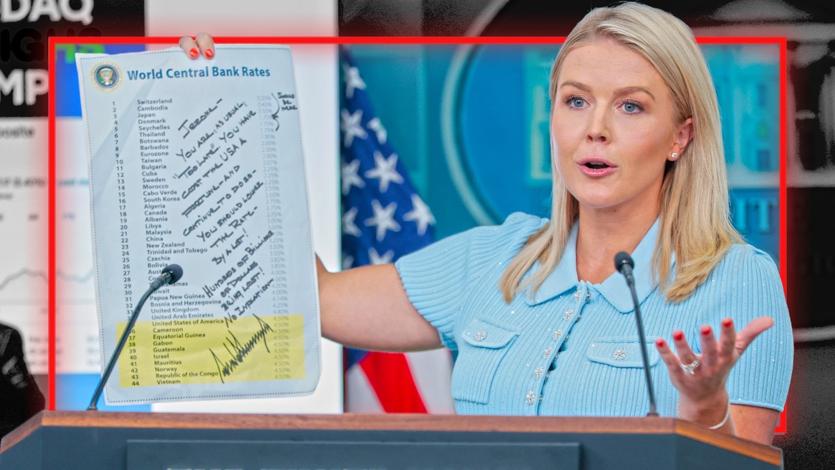 BREAKING: President Trump &amp; Karoline Leavitt Put Jerome Powell On Blast For High Interest Rates