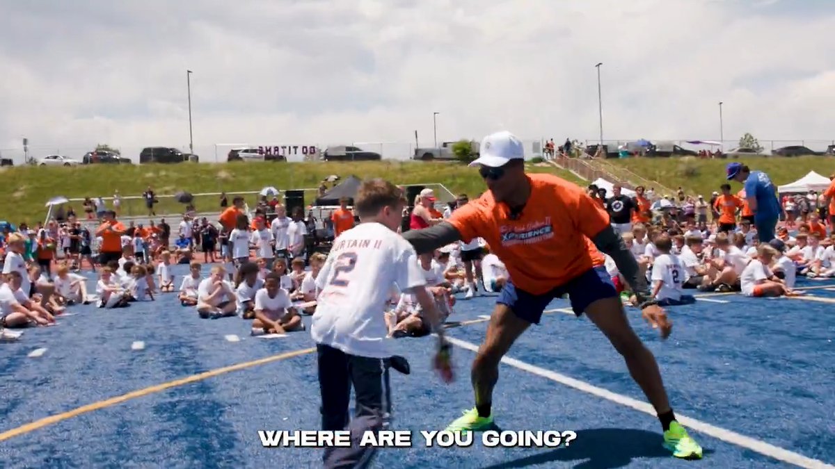 "I wanted to give back to the city that gave back to me." 🧡 An unforgettable day at Patrick Surtain's Youth Football Camp in Denver! ⬇️
