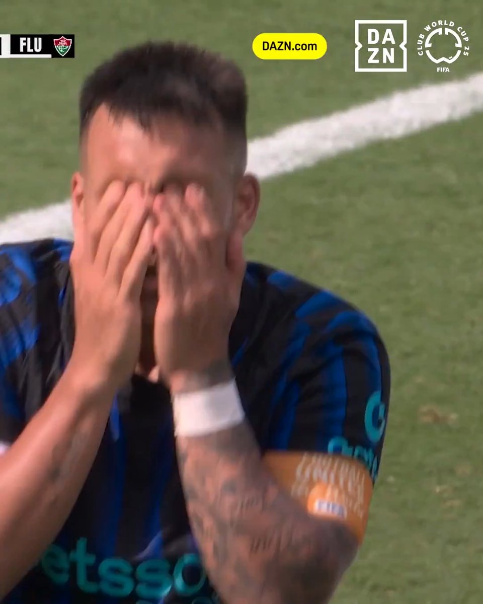 Lautaro Martinez 🤏 Il palo e la doppia occasione del capitano, che poteva riaprire #InterFluminense ❌⚽️ #LautaroMartinez #Inter #FIFACWC #DAZN