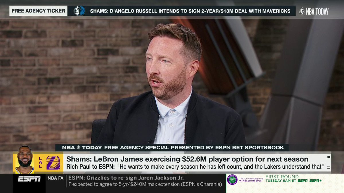 "[Rich Paul] told me that he has not had any discussion with the Lakers about wanting a trade." Dave McMenamin shares that Rich Paul has not had any "substantiative" conversations with any teams about trading LeBron James.