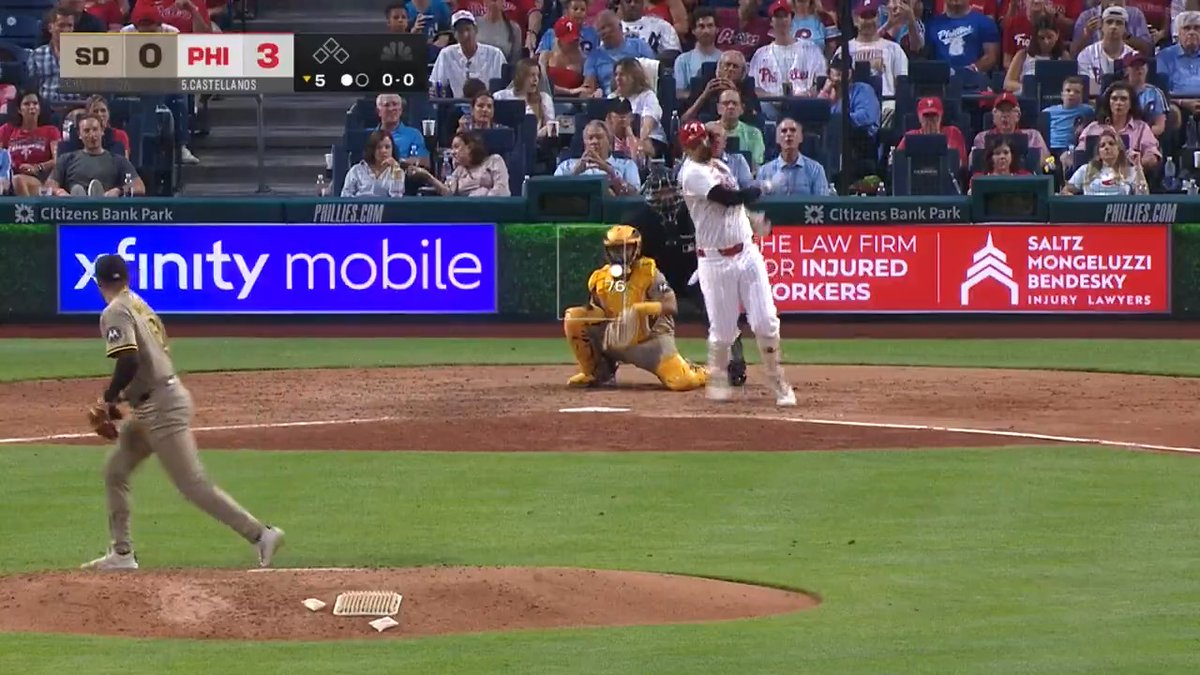 Casty went first pitch crushing