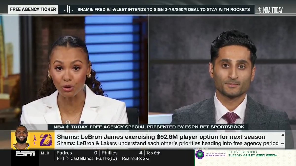 Reporting for NBA Today's ESPN Free Agency special on Denver's major wing shakeup, trading Michael Porter Jr. to Brooklyn for Cam Johnson: