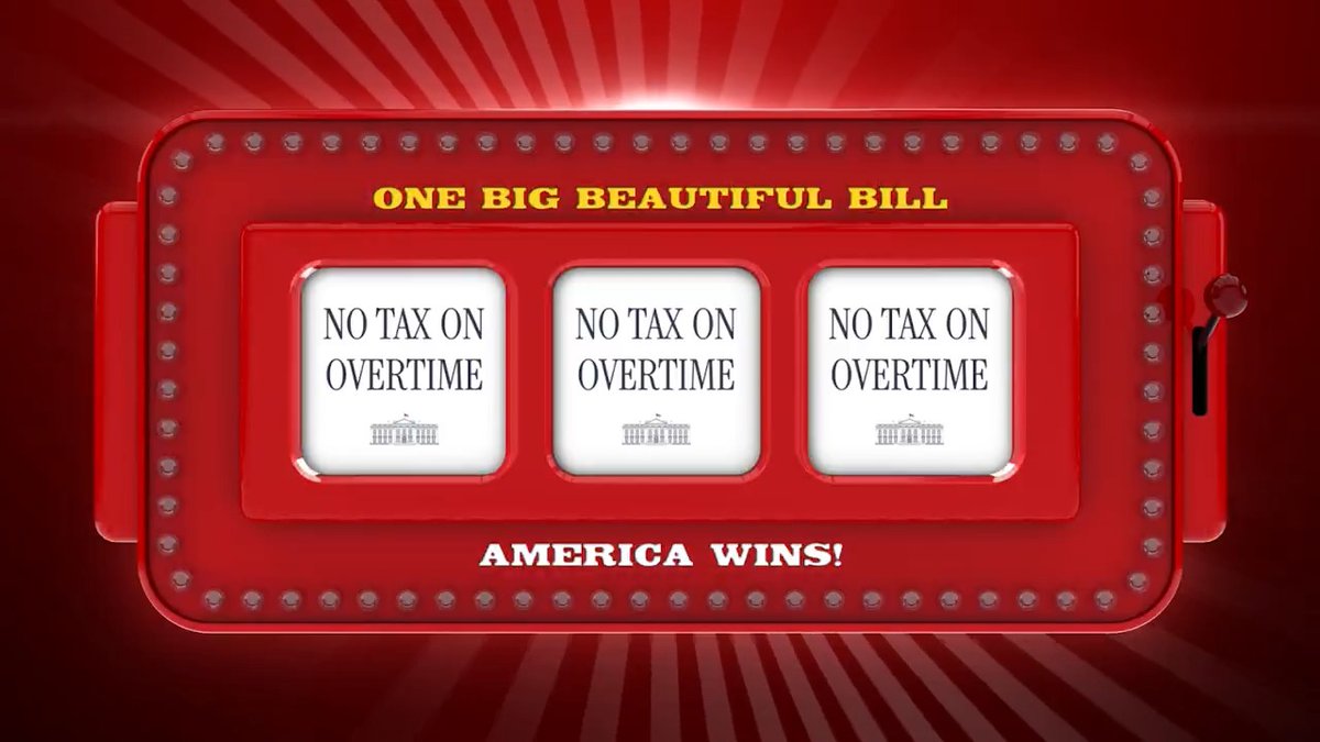 💥 OVERTIME? KEEP EVERY DIME. 🎰 President Trump’s One Big Beautiful Bill just landed on NO TAX ON OVERTIME—and American workers are about to CASH IN. Every extra shift. Every late night. Finally worth it. Tell Congress: QUIT DRAGGING. PASS THE BILL.