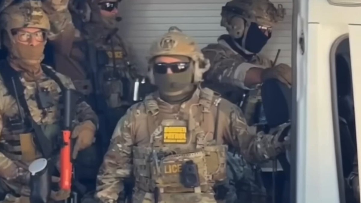 ICE “bounty hunters” dressed like they’re in a war zone to detain day laborers and a lady selling tacos at Home Depot in Cypress Park this morning. I’m so sick of these punks!