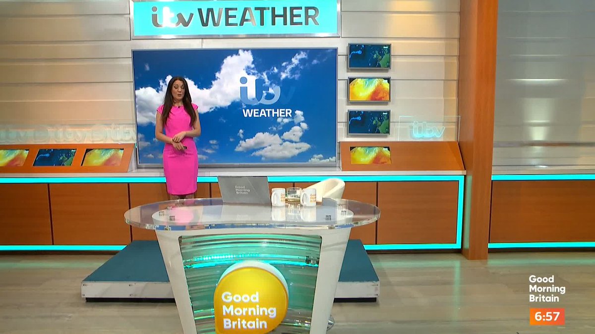 Patchy rain in the north, fresher elsewhere and very hot in the southeast @lauratobin1 with the weather.