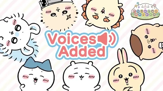 ╭━━━━━━━━━━━━━╮ Character Voices Added🎵 to #ChiikawaPocket! ╰━ｖ━━━━━━━━━━━╯ Now you can hear #Chiikawa and friends speak while playing! Log in and check 'em out!✨