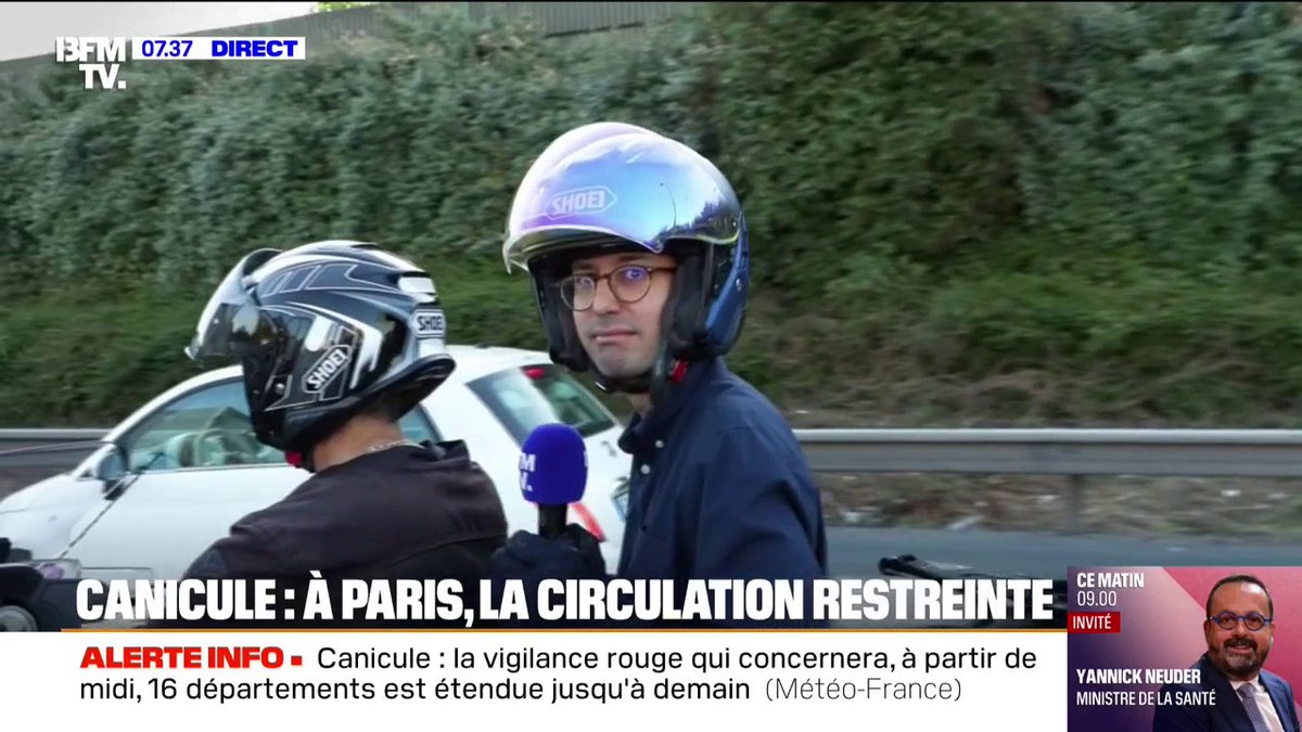 🚨ALERTE INFO Sur l’autoroute A86, la circulation différenciée est mise en place pour « faire face à la canicule », seuls les véhicules avec les vignettes Crit'Air 0, 1 et 2 autorisés à circuler..