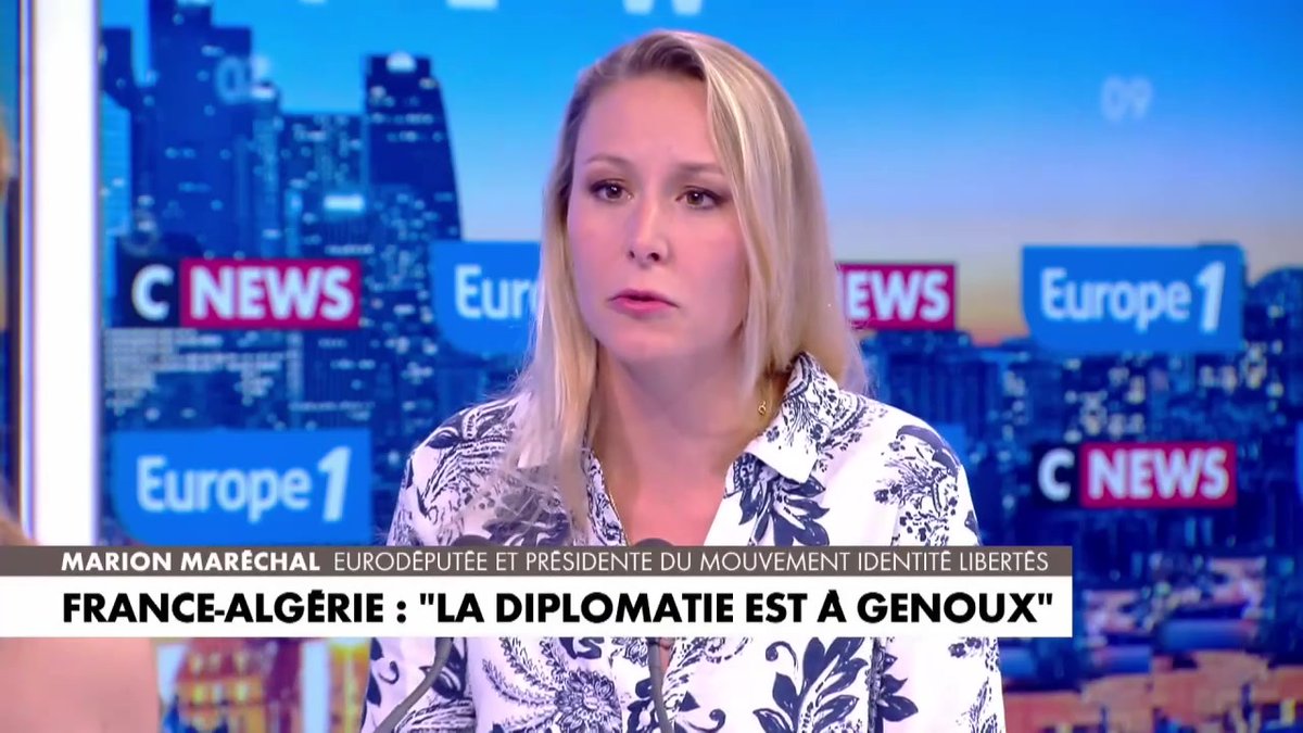 "On a des députés comme Rima Hassan qui sont des Français de papier (...) je ne sais pas ce que Rima Hassan a de Français à part la carte d'identité" déclare Marion Maréchal #LaGrandeITW #Europe1