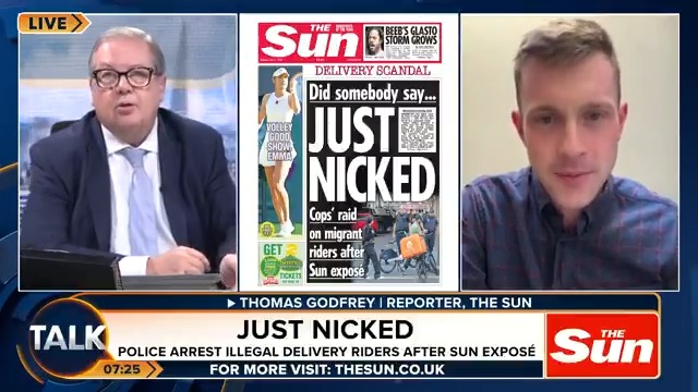 The government has cracked down on illegal delivery riders after an investigation by The Sun. Thomas Godfrey tells @iromg he made deliveries as a fake illegal migrant to test the system. "No one asked for my documents. No one asked me to take a picture of myself to verify."