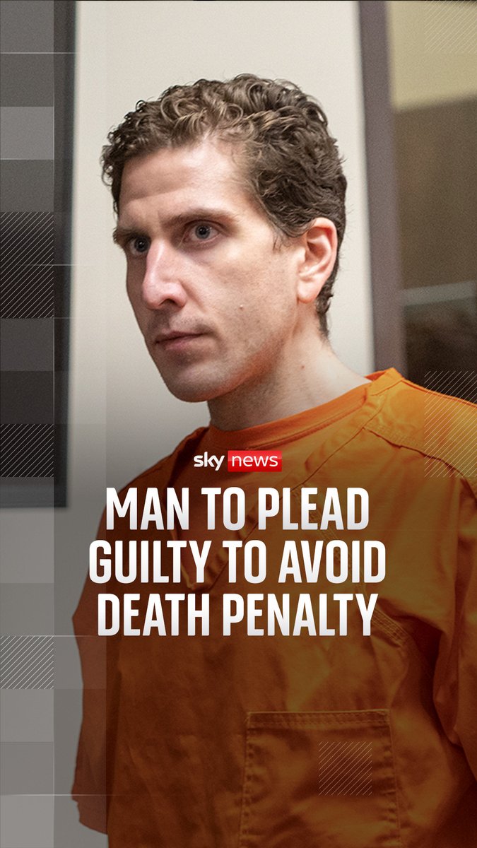 The man accused of stabbing four University of Idaho students to death has agreed to plead guilty to the murders, in a move that would spare him from the death penalty. Sky's Martha Kelner has this report ⬇️ Click here for more ➡️