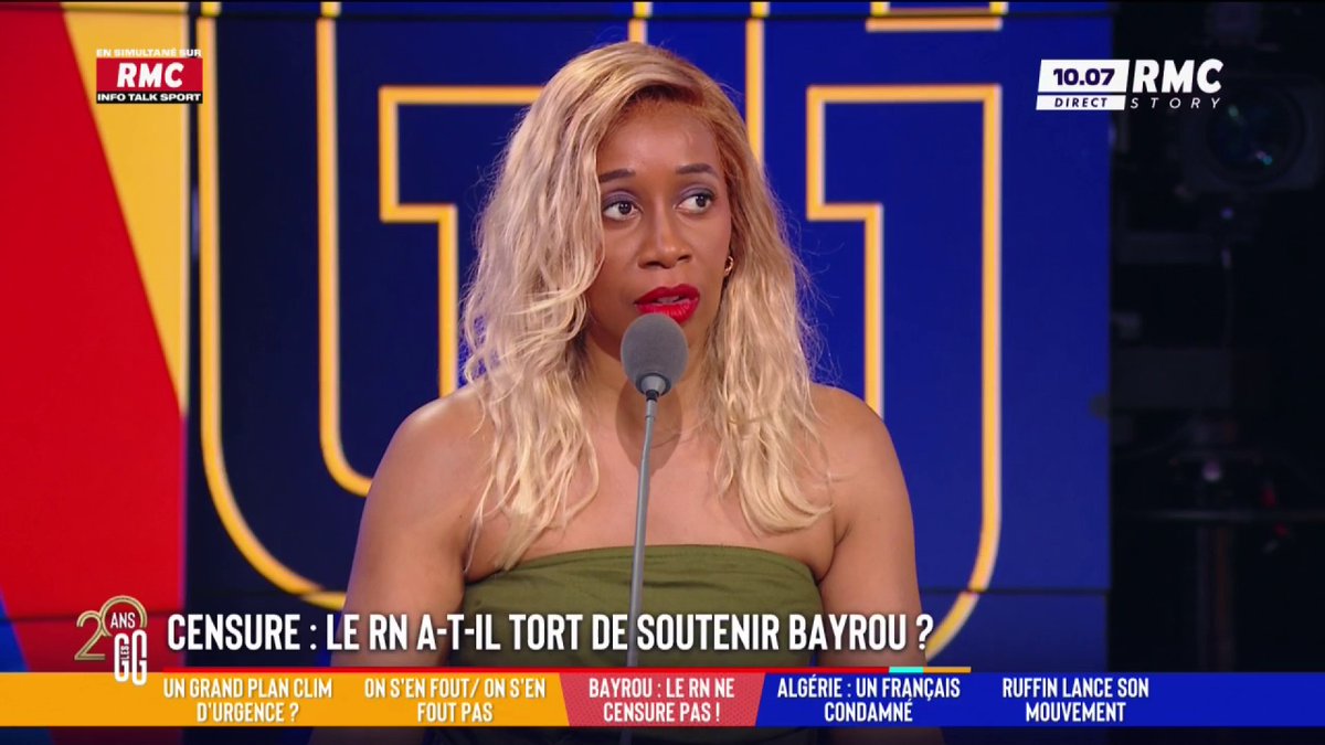 ❌ Censure : le RN a-t-il tort de soutenir Bayrou ? 🗣️ Joëlle Dago-Serry : "Si Macron démissionne, Le Pen ne peut pas se présenter. Ce n'est que de l'entre-soi. Ça va finir par une révolte. J'ai l'impression que 2027, c'est un autre siècle. Je n'ai jamais vu un mandat aussi long." #GGRMC