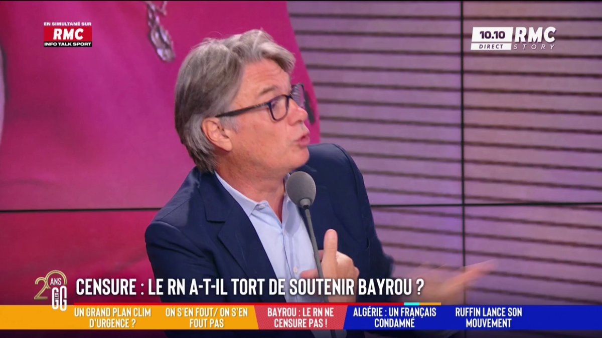 ❌ Censure : le RN a-t-il tort de soutenir Bayrou ? 🗣️ Alain Marschall : "Marine Le Pen avait fait campagne sur quoi sur les retraites en 2022 ? Il y a une incohérence politique. Elle a fait campagne contre ça. Ou ils mangent leur chapeau, ou ils mentent à leurs électeurs." #GGRMC