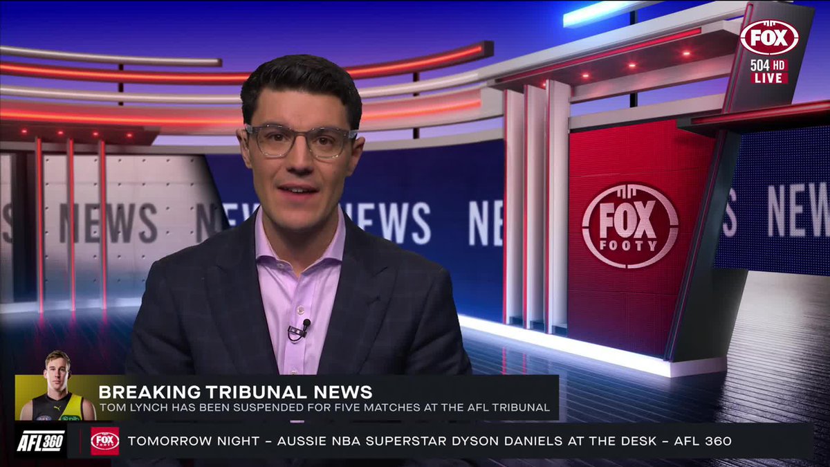 The biggest ban of the season. David Zita explains how the tribunal came to Tom Lynch's five-match suspension.