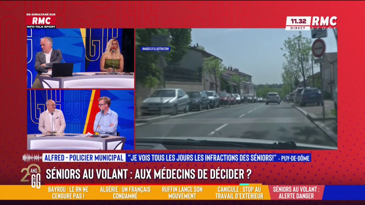 👨🏻‍⚕️ Séniors au volant : aux médecins de décider ? 📞 Alfred, policier au 3216 : "C'est des dangers publics. J'ai verbalisé un monsieur, il a pris 4 points et 90€. Quand je lui demande s'il sait pourquoi je le verbalise, il me dit non. Il n'avait pas vu le feu rouge." #GGRMC