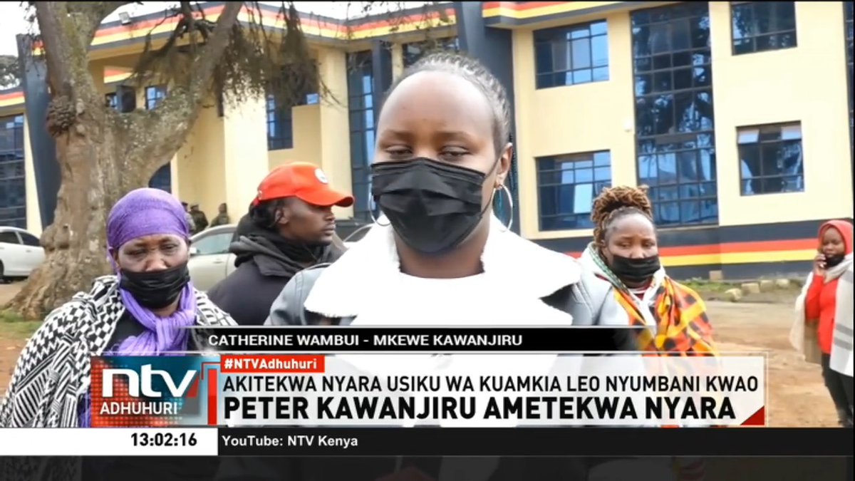 Peter Kawanjiru Ametekwa Nyara Peter Kawanjiru, kiongozi wa vijana wa chama chake Rigathi Gachagua, anaaminika kutekwa nyara nyumbani kwake Kiambu usiku wa kuamkia leo. #NTVAdhuhuri Fridah Mwaka